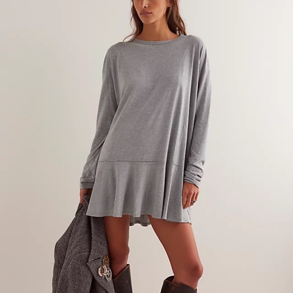 NWT We The Free Paris Tunic Gray - Picture 1 of 5